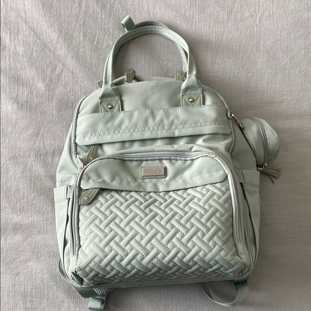 Mint Green Baby Organizer Backpack